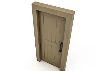 3D model modern bohemian door 05 Low-poly 3D model