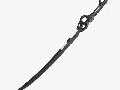 Fantasy Sci-Fi Sword v2 Low-poly 3D model