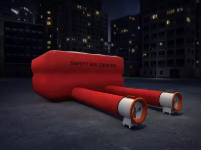 Safety Air Cushion Low-poly 3D model