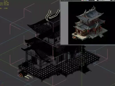 Peach Blossom Island - Tower 12 3D model