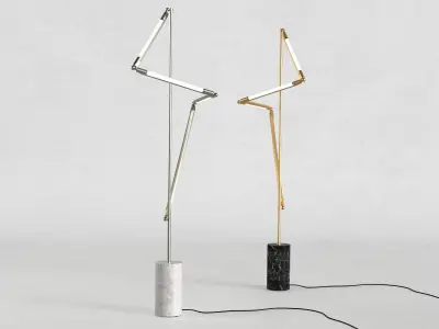 Helix Floor Lamp 3D model