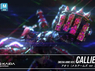 Char - Callie with Mecha Arms 3D model