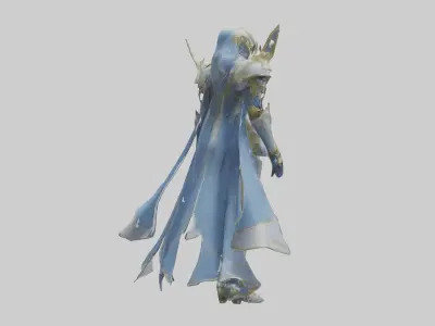 Celestial Light Armor 1 Low-poly 3D model