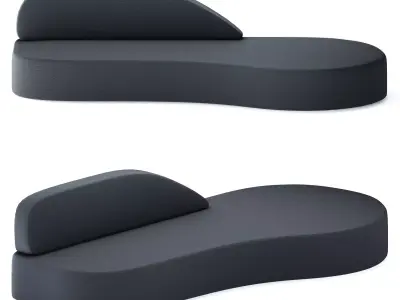 Guest sofa by La Cividina 3D model