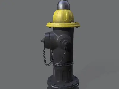 Fire Hydrant 3D model 13