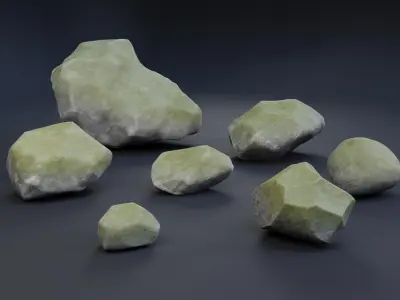 Rock Pack 2  Low-poly 3D model