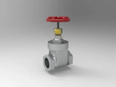 Gate valve 3D print model by Scarlett888