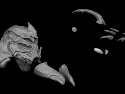 Guyver Zoanoid helmet  3D model