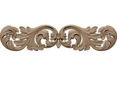 CNC Router Wood Carving Design STL File Free 3D print model