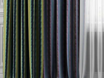 Curtain Set 325 3D model