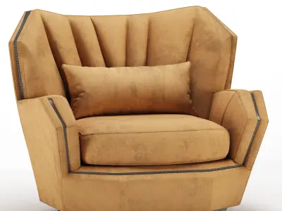 Visionnaire Hemingway Armchair 3D model