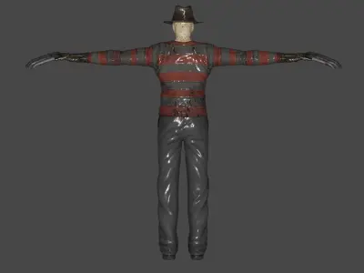 Freddy Krueger Low-poly 3D model