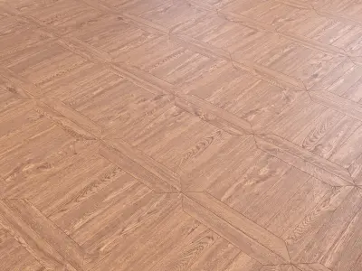 Parquet - Laminate - Wooden floor 2 in 1 Low-poly 3D model 25