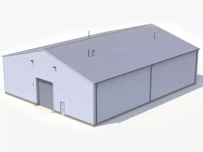 Industrial Building 39 PBR Low-poly 3D model