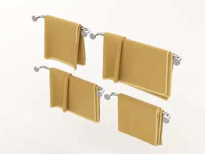 Hanging Towels 1 3D model
