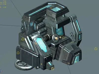 Machinery - Spacecraft - Functional Objects 016 3D model