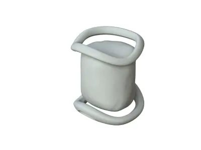 SciFi Shape Object Low Poly Low-poly 3D model 4