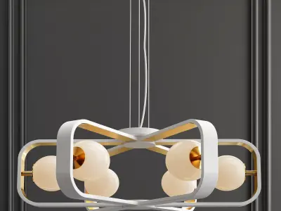 Chandelier Suspension Light Avola Gold Maytoni Modern 3D model