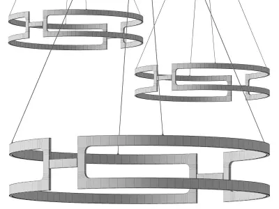 Bettony LED Chandelier 3D model