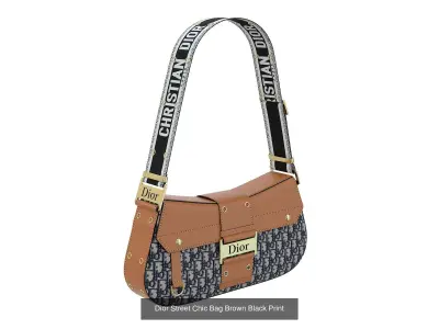 Dior Street Chic Bag 3D Model Pack