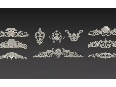  plaster carving 3D model