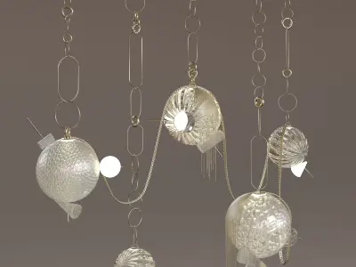 Paradise Chandelier by Lindsey Adelman 3D model