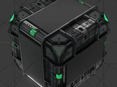 Techno Cube 3D model