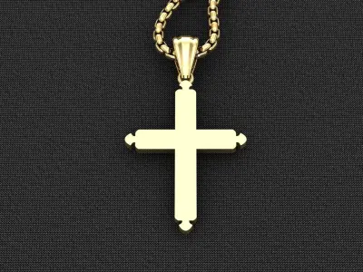 Cross Light Gold 3CP044 3DM STL 3D model