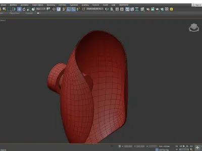 SAMPLE PAIR Liquid Swirl Low-poly 3D model