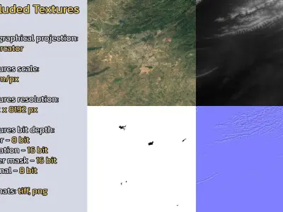 Rawalpindi Pakistan City Landscape 3D Model 3D model