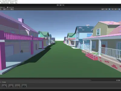 Toon House Pack Cartoon Unity Low-poly 3D model