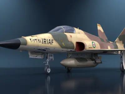  Iranian HESA Saeqeh Fighter Aircraft Simplified 