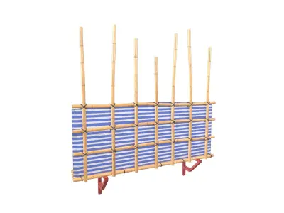 Scaffold v2 001 Low-poly 3D model