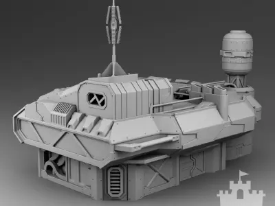 Martian special training base 3D print model