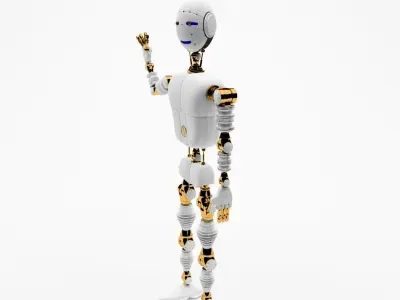 Robot android Roby 3D model