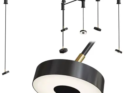 STRAIN savoy ceiling light Low-poly 3D model