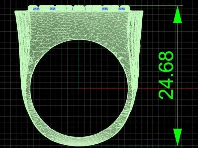 Jewelry ring 245 3D print model purchase