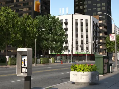 Dunkel City Low-poly 3D model