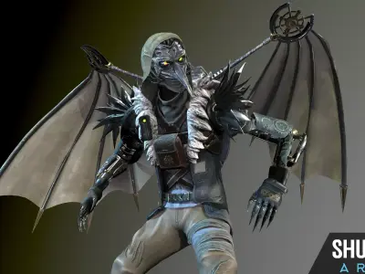 IndustrialMech03 Low-poly 3D model