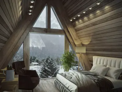 Dolomite Chalet 3D model