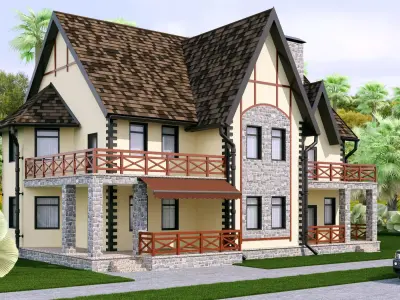 Cottage house 3D model