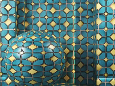 4K Mosaic Tiles Textures Set 01 - PBR Ready Texture