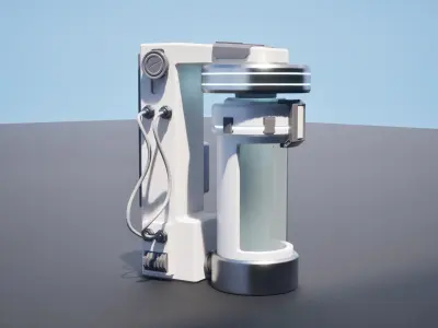 Sci-fi Capsule  Low-poly 3D model