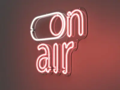 On Air 1 - Neon Sign 3D model