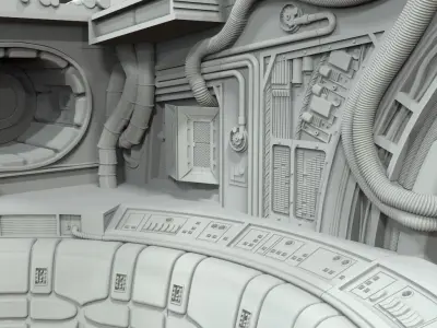 Millennium Falcon Cargo Hold 3D print model