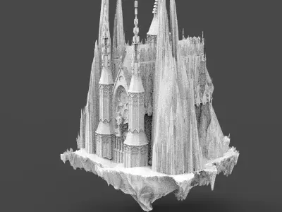 Floating Drake Gothic Cathedral Grand 3D model
