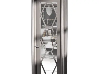Modern entrance door 44 3D model