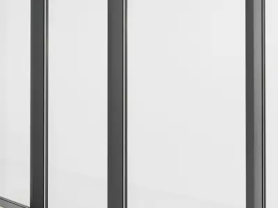 Panoramic glazing Stained glass 35 Low-poly 3D model