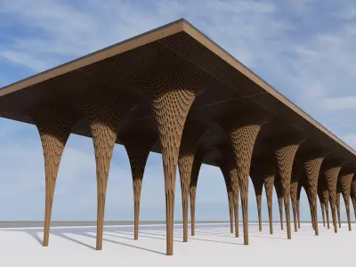 Parametric Columns 3d model 3D print model