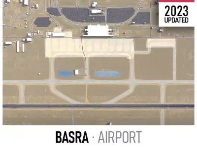 Basra Airport Low-poly 3D model